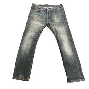 Levi's Blue Straight Jeans with Natural Fading